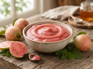 Lee más sobre el artículo Puré de guayaba rosada: parámetros de compra y formulación B2B